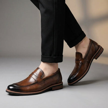 Montovani Penny-Loafer aus Leder