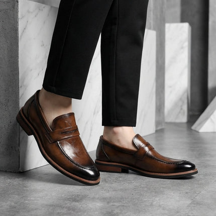 Montovani Penny-Loafer aus Leder