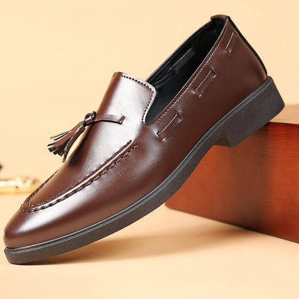 Valente Leder-Quasten-Loafer