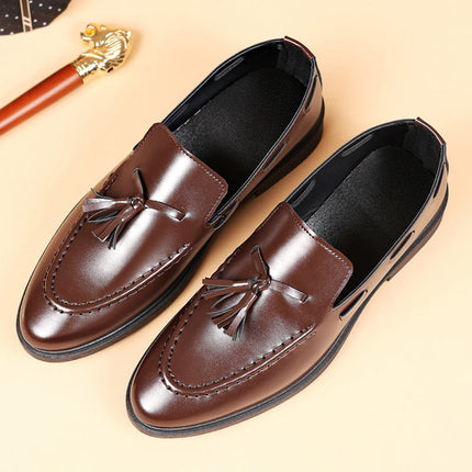 Valente Leder-Quasten-Loafer