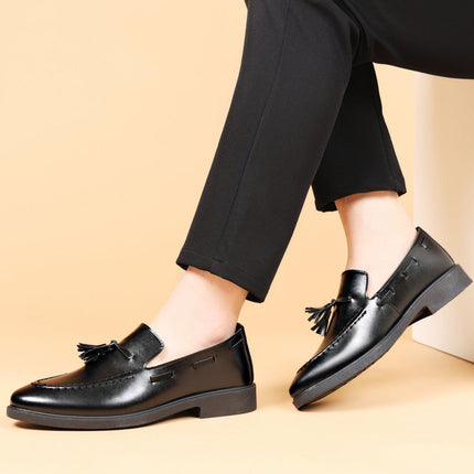 Valente Leder-Quasten-Loafer