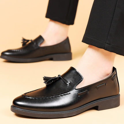 Valente Leder-Quasten-Loafer