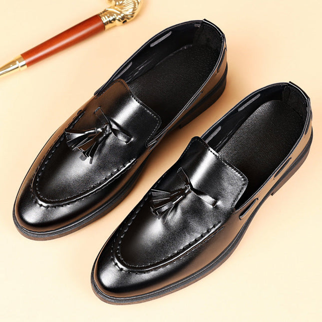 Valente Leder-Quasten-Loafer