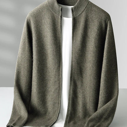 Merino-Strickjacke mit Wappen