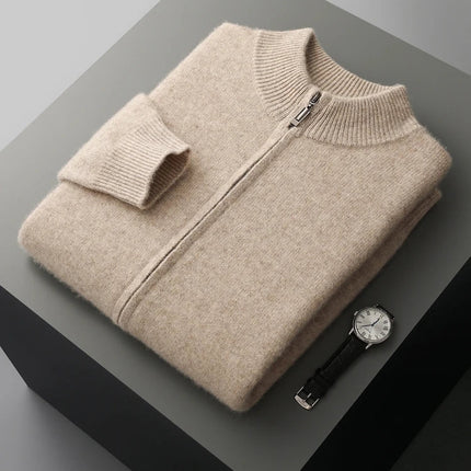 Merino-Strickjacke mit Wappen