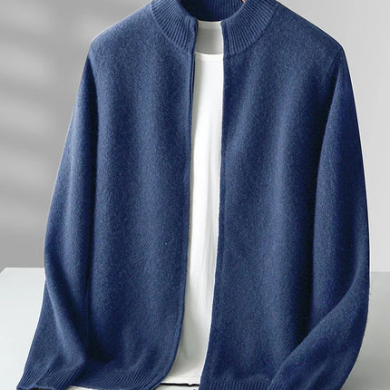 Merino-Strickjacke mit Wappen