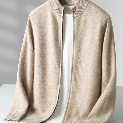 Merino-Strickjacke mit Wappen