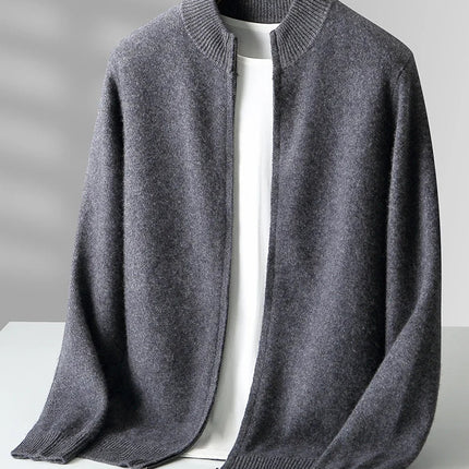 Merino-Strickjacke mit Wappen