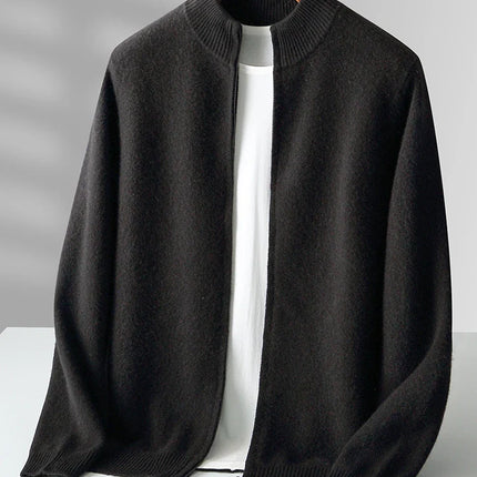 Merino-Strickjacke mit Wappen