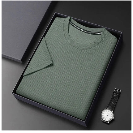 Sommerbrise Baumwollwaffelhemd